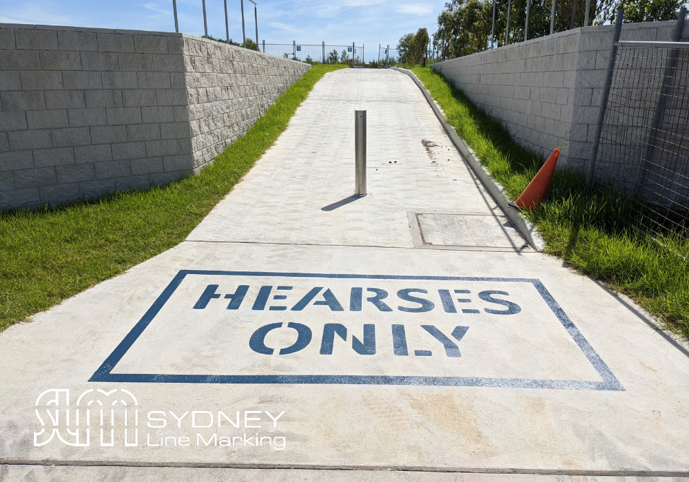 Hearse Only Line marking done by Sydney Line Marking