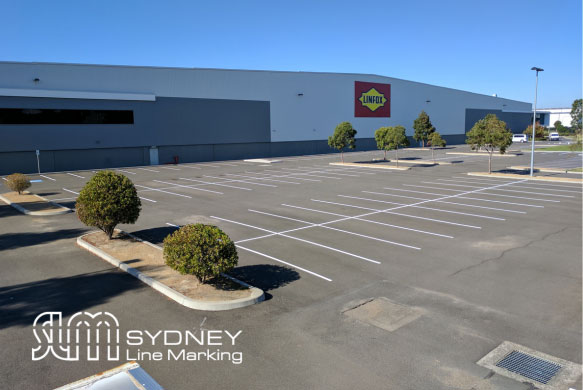 Commercial warehouse line marking in Sydney