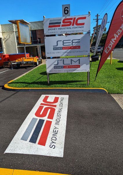 Road line marking